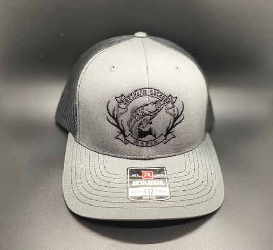 Trout Black and Grey Trucker Hat