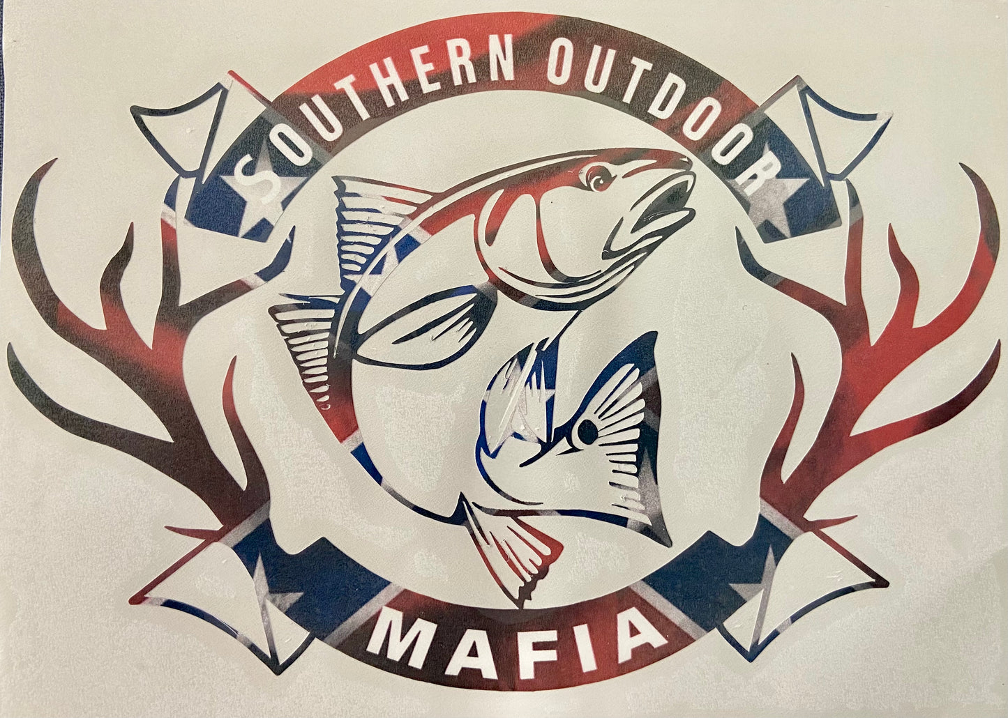 12" Redfish Decal